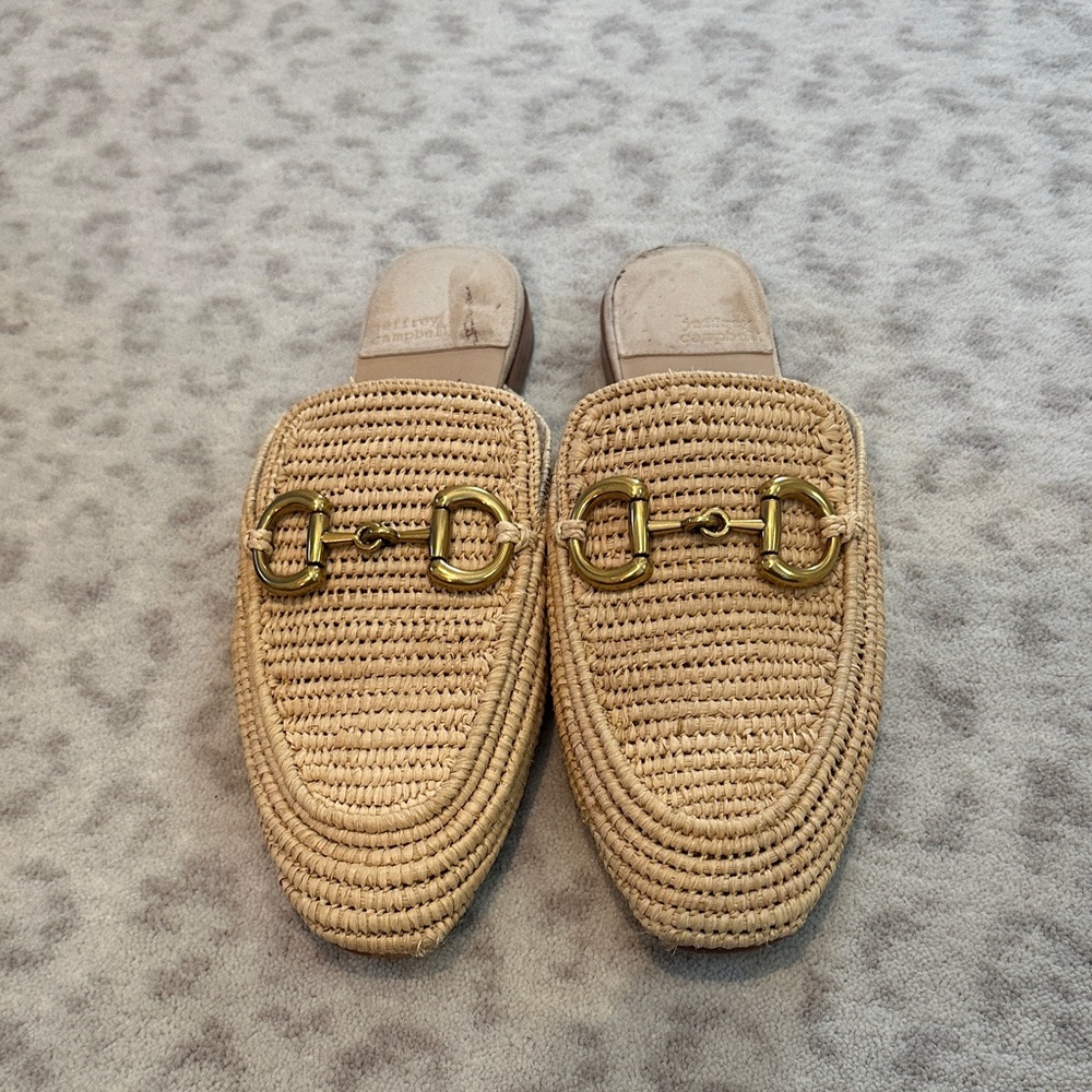 Jeffrey Campbell raffia slide